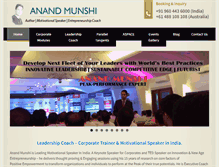 Tablet Screenshot of anandmunshi.com